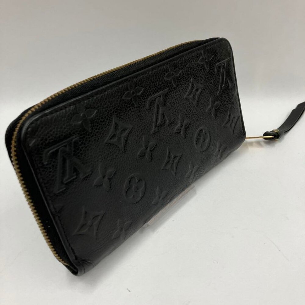 Authentic Louis Vuitton Monogram Empreinte Leather Zippy Long Wallet Black - Picture 9 of 15